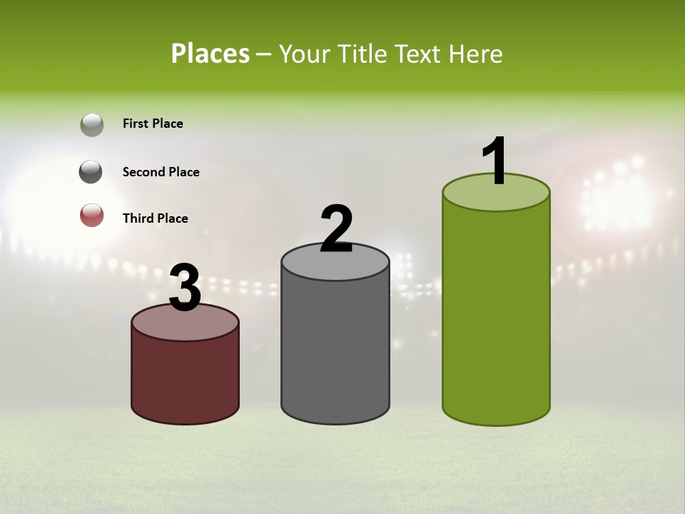 Arena Bright Glitter PowerPoint Template