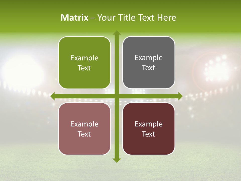 Arena Bright Glitter PowerPoint Template