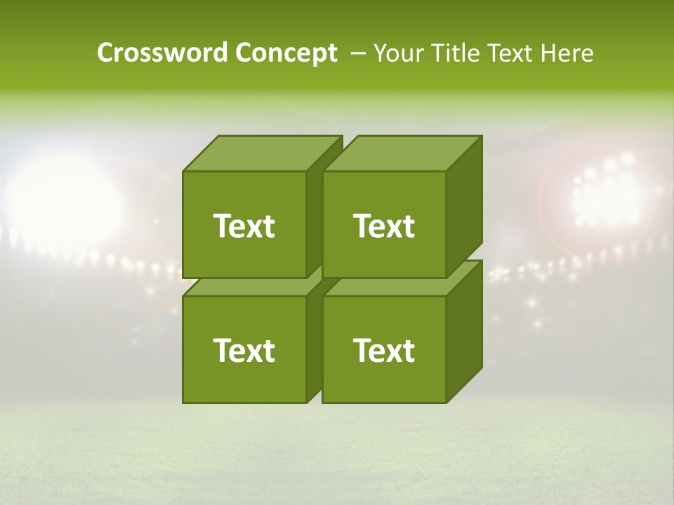 Arena Bright Glitter PowerPoint Template