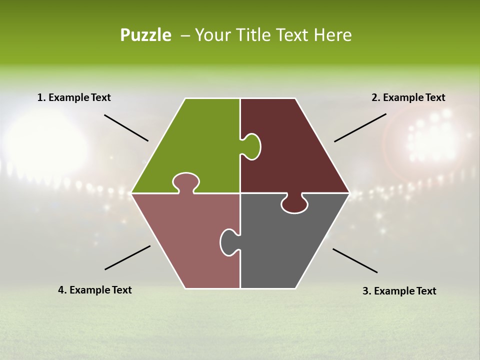 Arena Bright Glitter PowerPoint Template