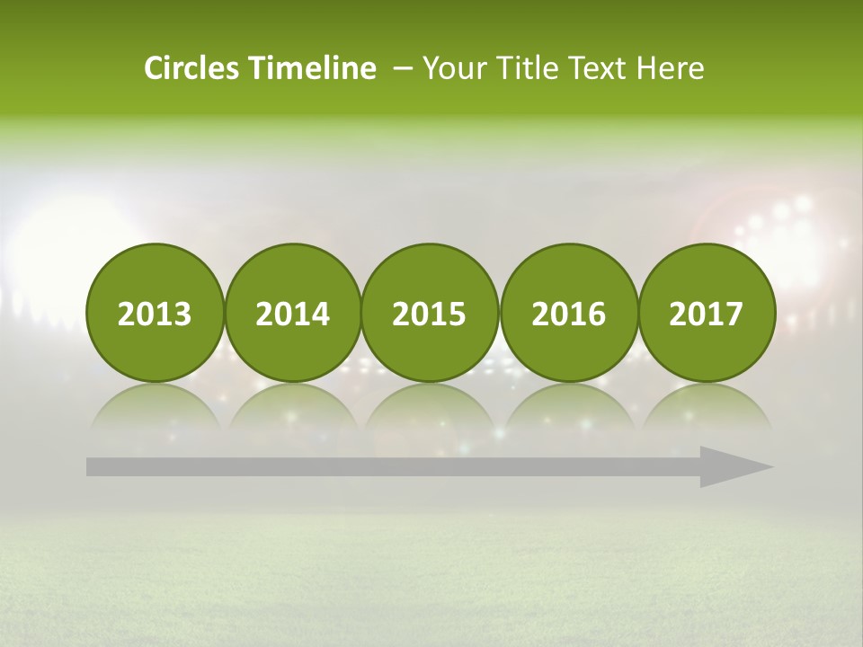 Arena Bright Glitter PowerPoint Template