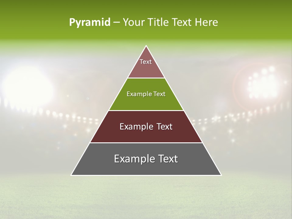 Arena Bright Glitter PowerPoint Template