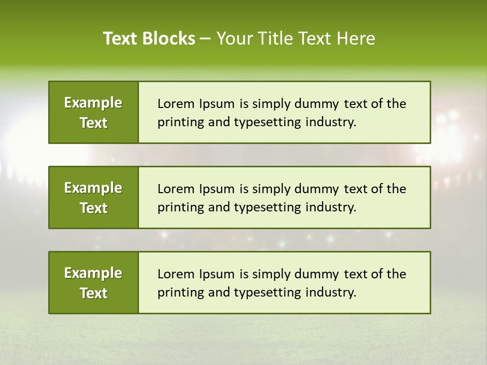 Arena Bright Glitter PowerPoint Template