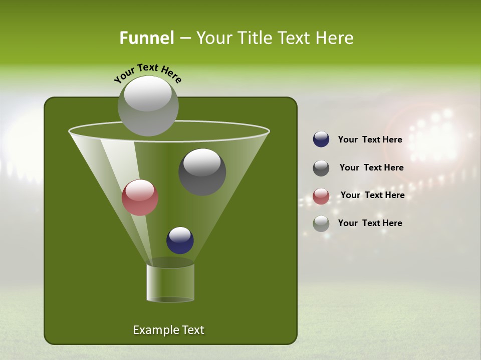 Arena Bright Glitter PowerPoint Template