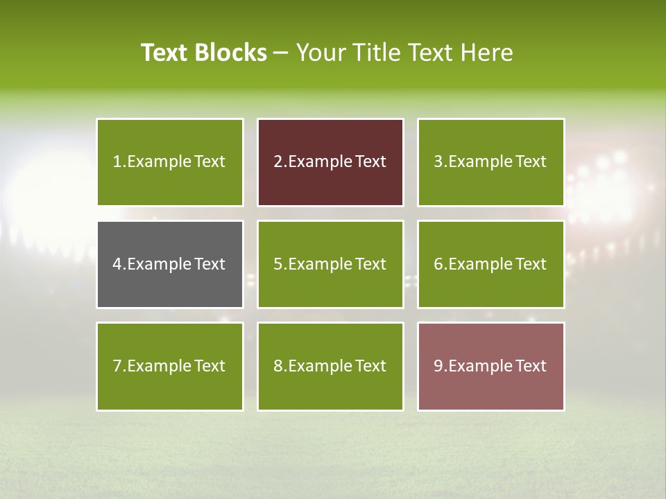 Arena Bright Glitter PowerPoint Template