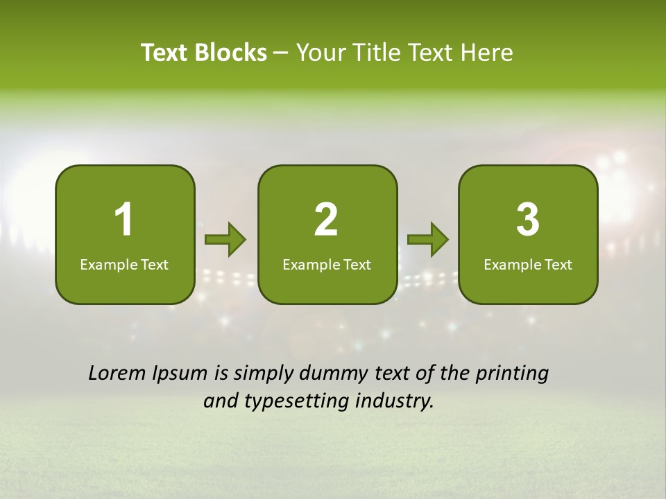 Arena Bright Glitter PowerPoint Template