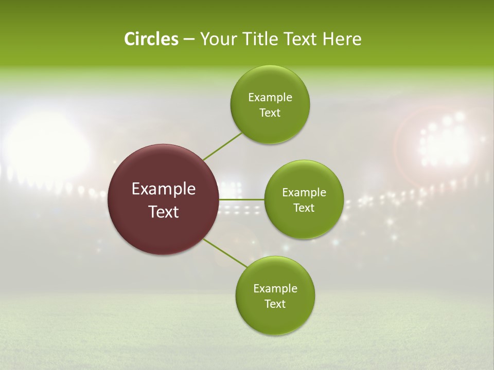 Arena Bright Glitter PowerPoint Template