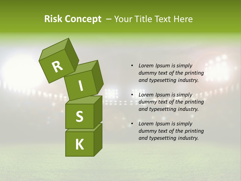 Arena Bright Glitter PowerPoint Template