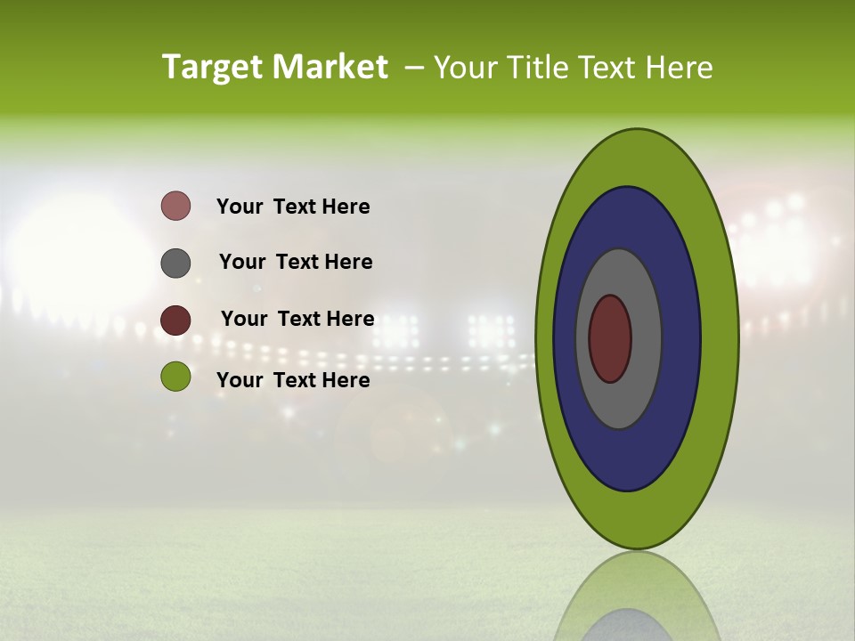 Arena Bright Glitter PowerPoint Template