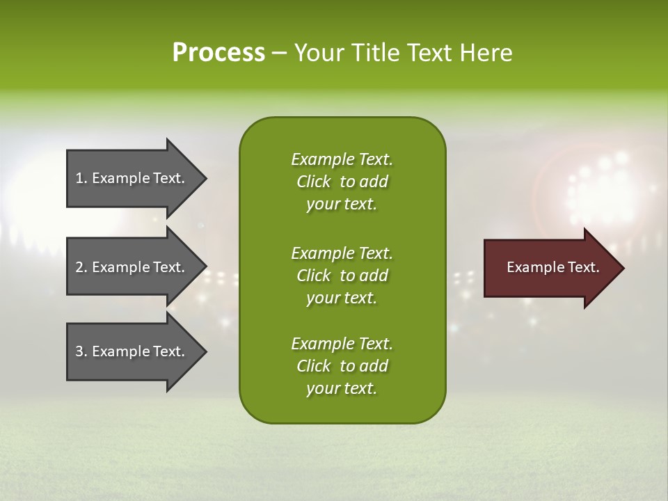 Arena Bright Glitter PowerPoint Template