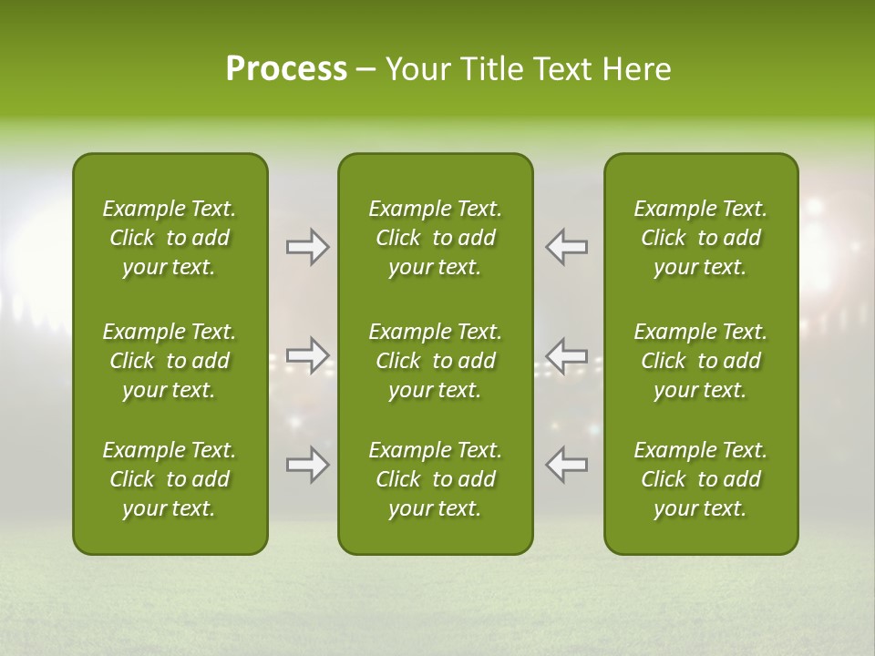 Arena Bright Glitter PowerPoint Template