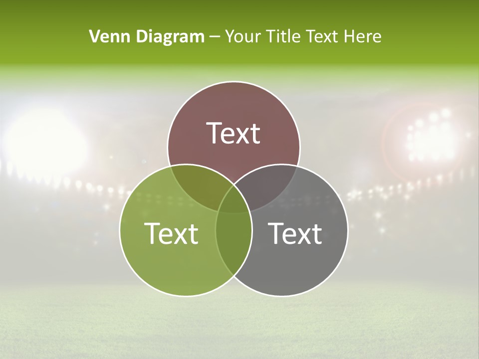 Arena Bright Glitter PowerPoint Template