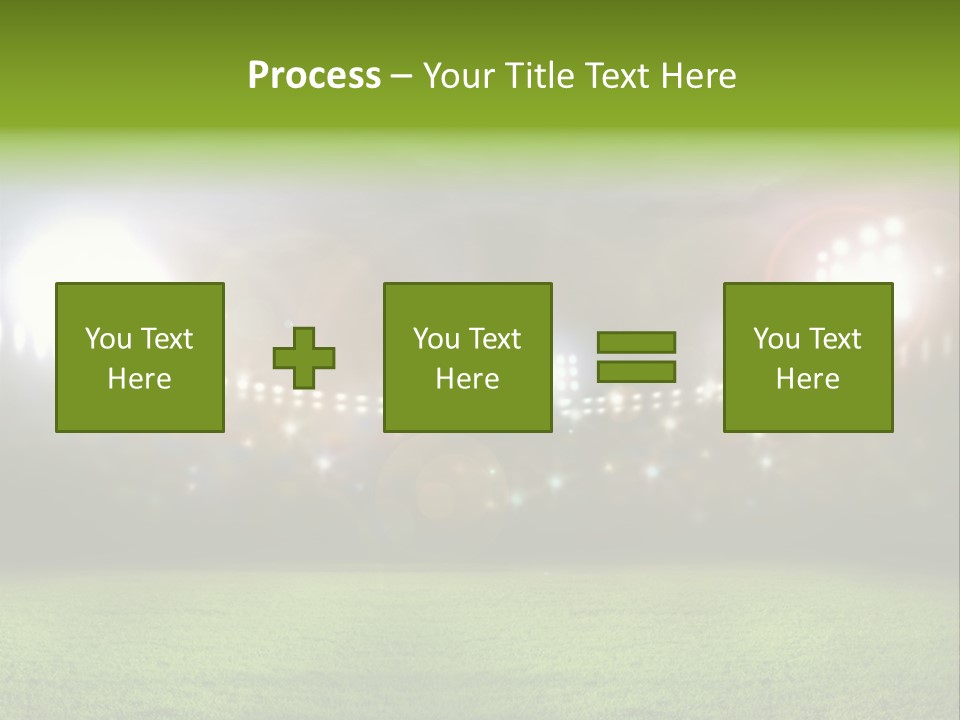 Arena Bright Glitter PowerPoint Template