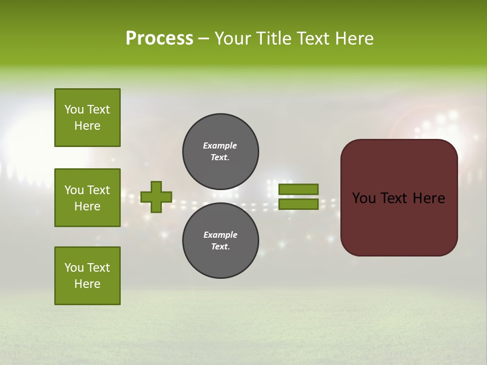 Arena Bright Glitter PowerPoint Template