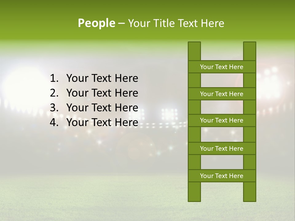 Arena Bright Glitter PowerPoint Template