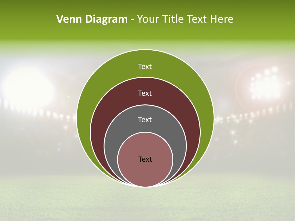 Arena Bright Glitter PowerPoint Template