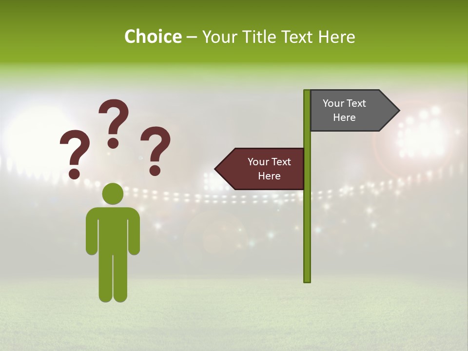 Arena Bright Glitter PowerPoint Template