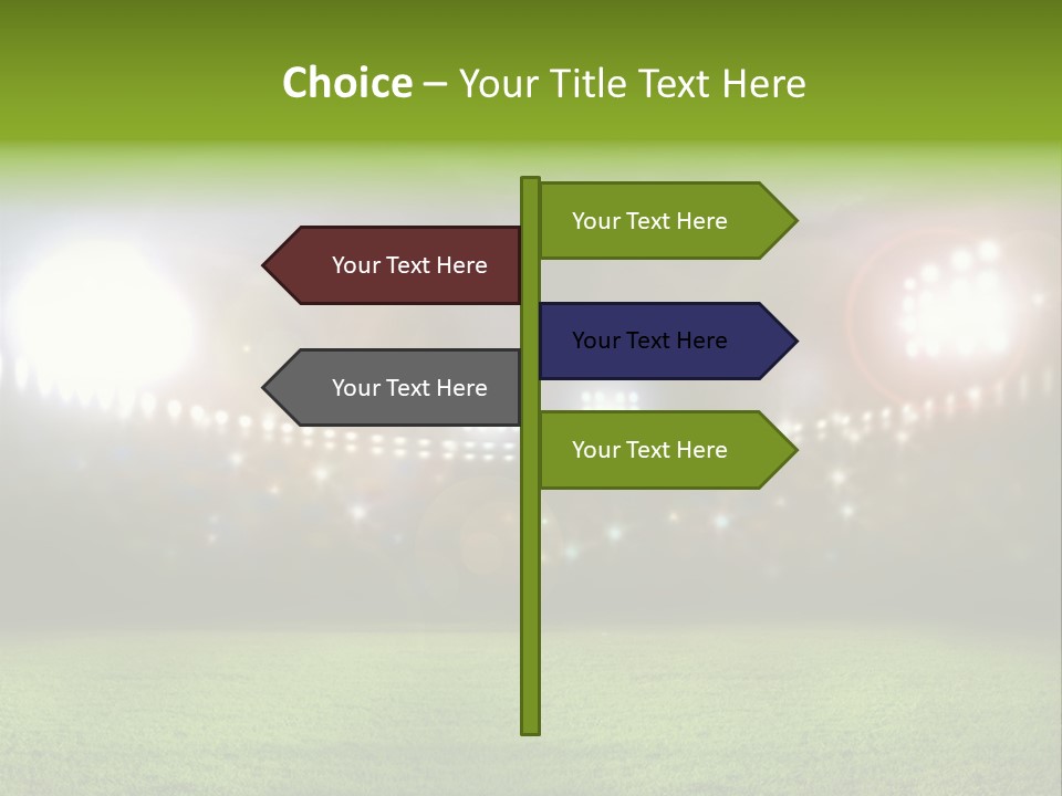 Arena Bright Glitter PowerPoint Template