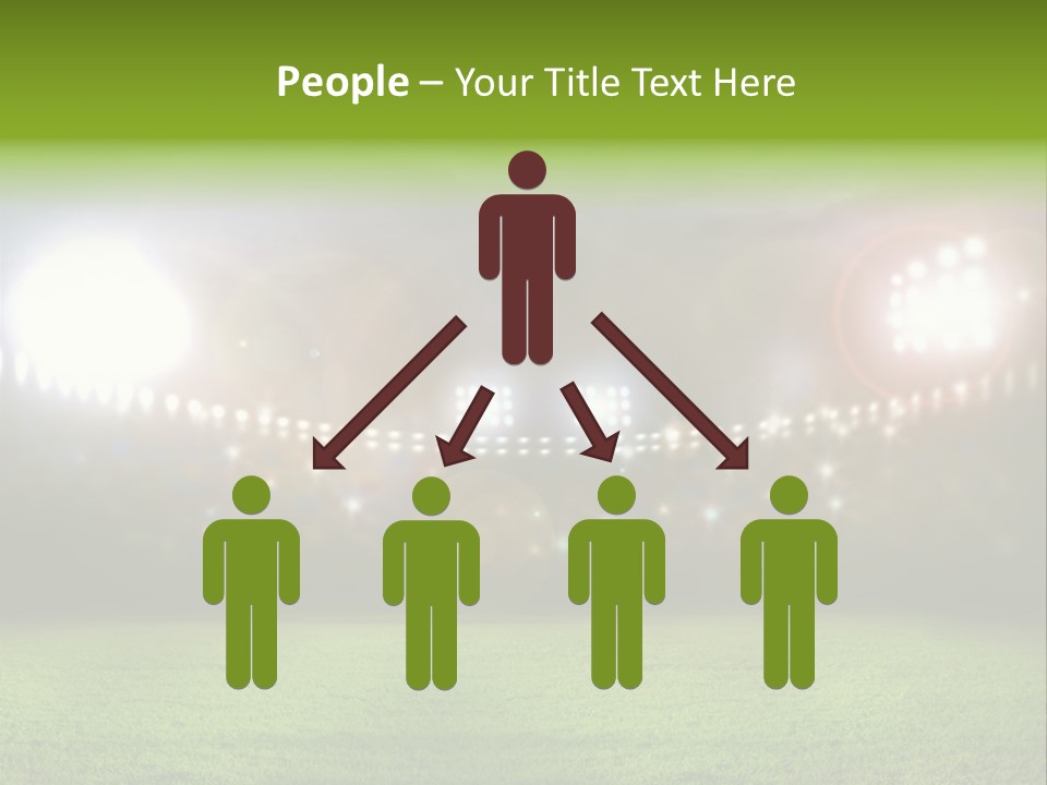 Arena Bright Glitter PowerPoint Template