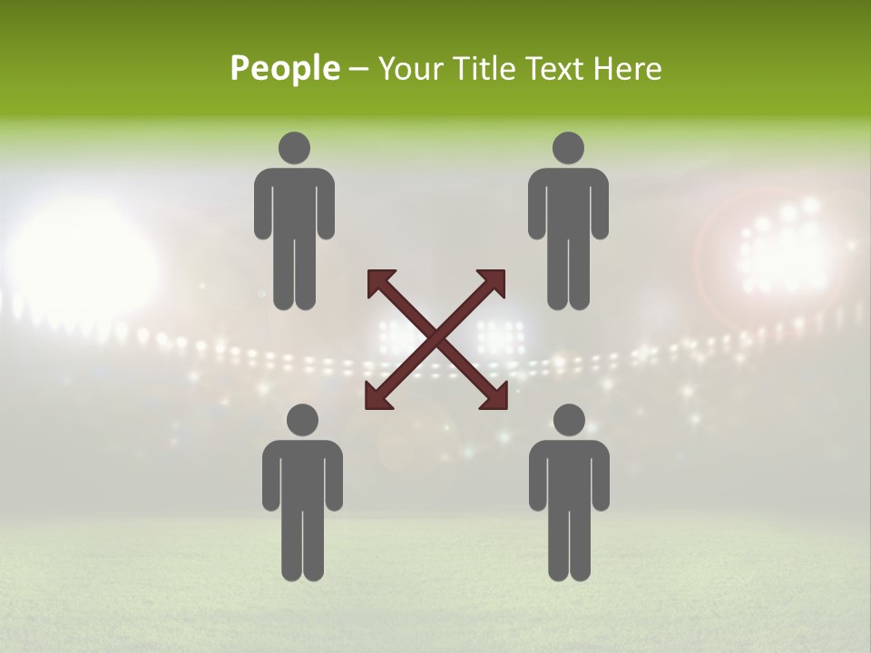 Arena Bright Glitter PowerPoint Template