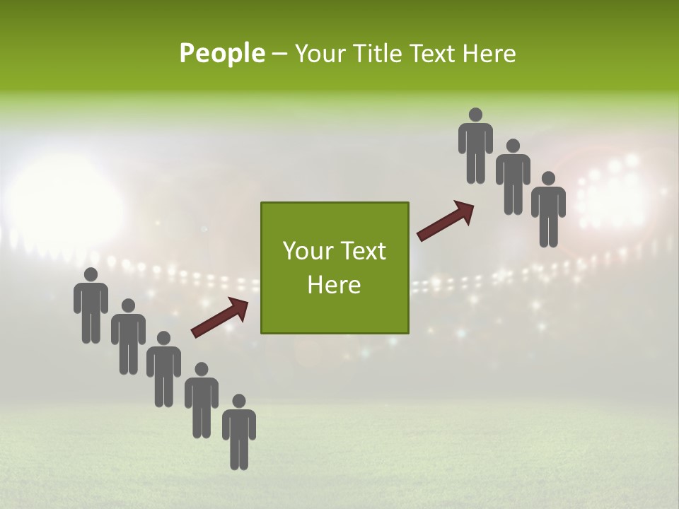 Arena Bright Glitter PowerPoint Template