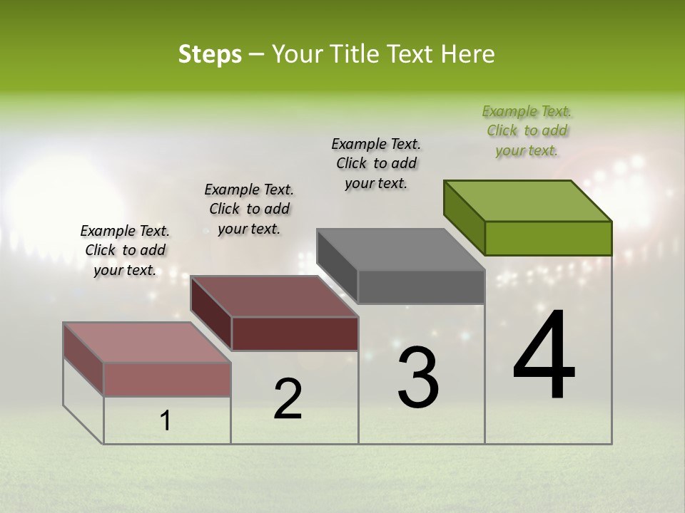 Arena Bright Glitter PowerPoint Template