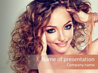 Haircare Gloss Skin Care PowerPoint Template