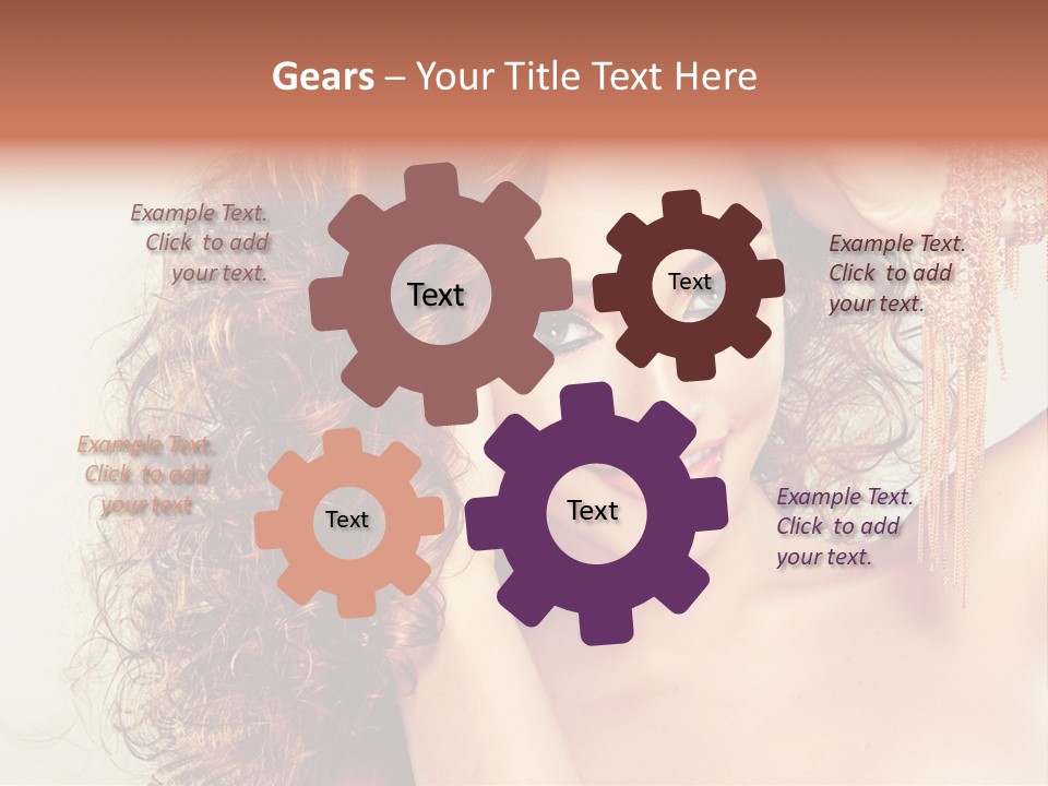 Haircare Gloss Skin Care PowerPoint Template