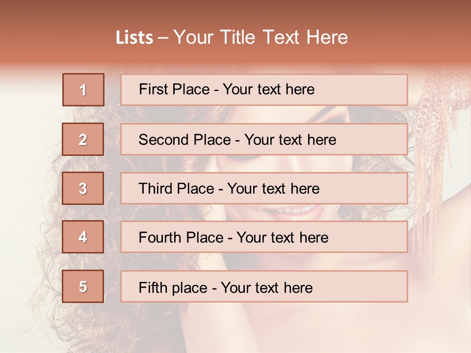 Haircare Gloss Skin Care PowerPoint Template