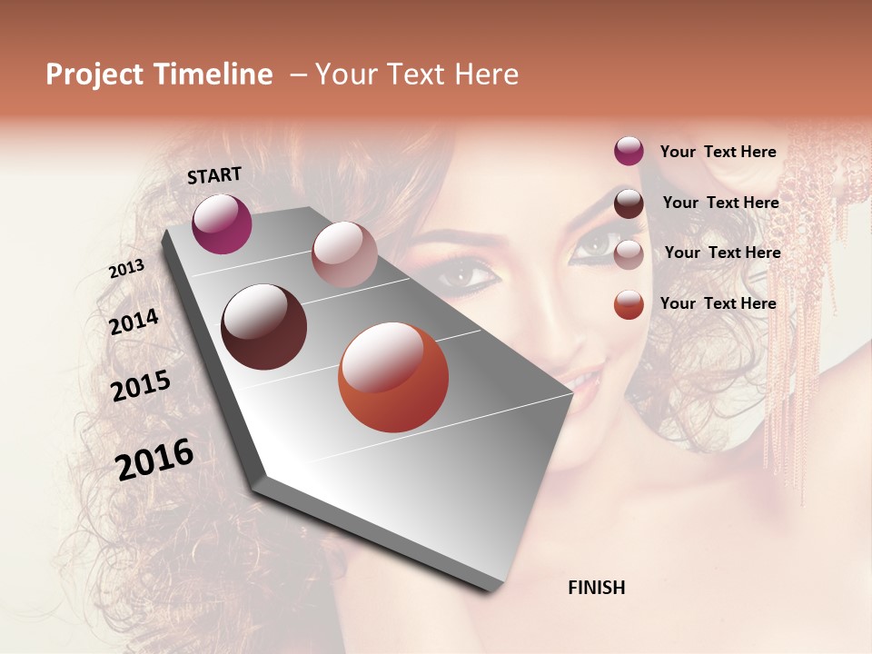 Haircare Gloss Skin Care PowerPoint Template
