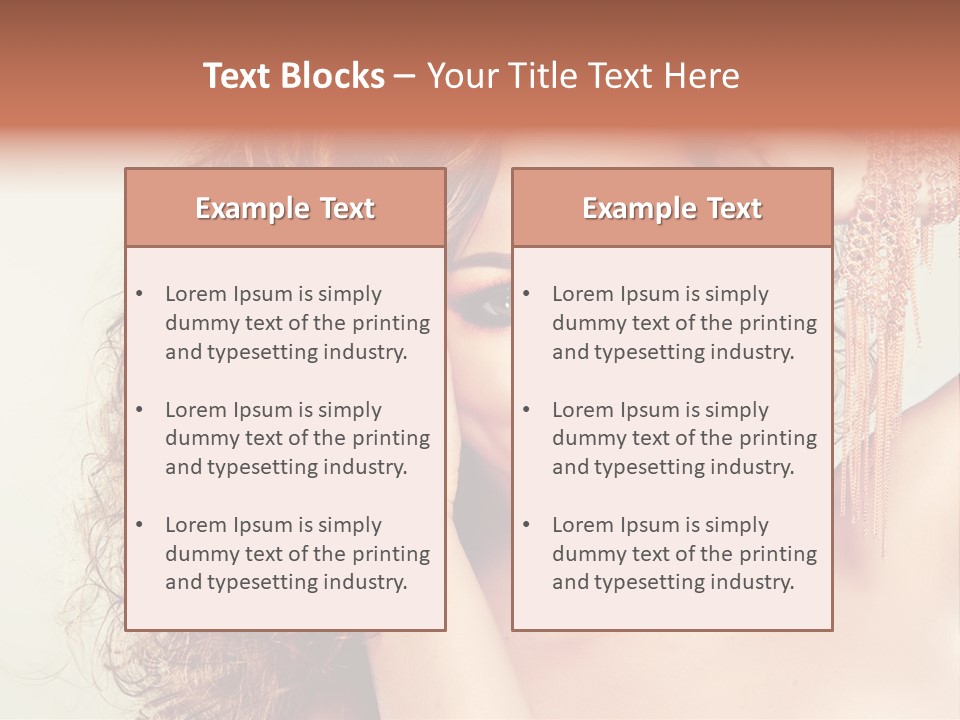 Haircare Gloss Skin Care PowerPoint Template