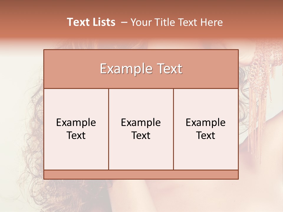 Haircare Gloss Skin Care PowerPoint Template