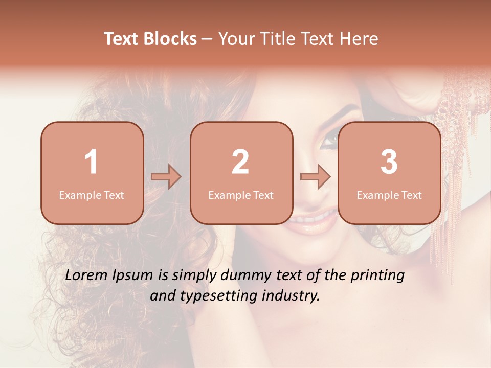 Haircare Gloss Skin Care PowerPoint Template