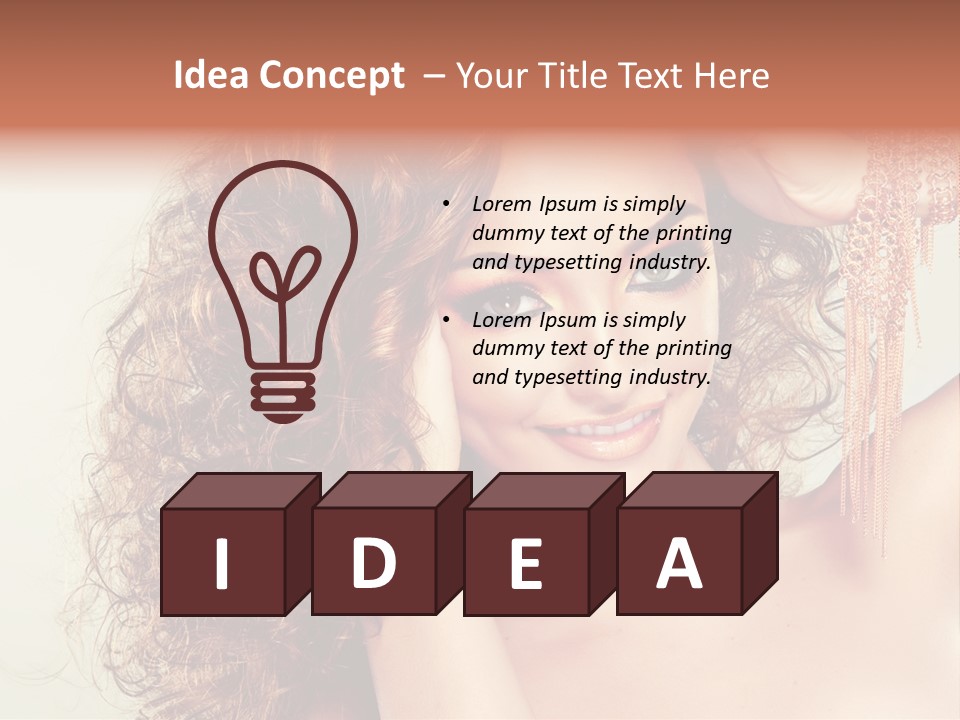 Haircare Gloss Skin Care PowerPoint Template