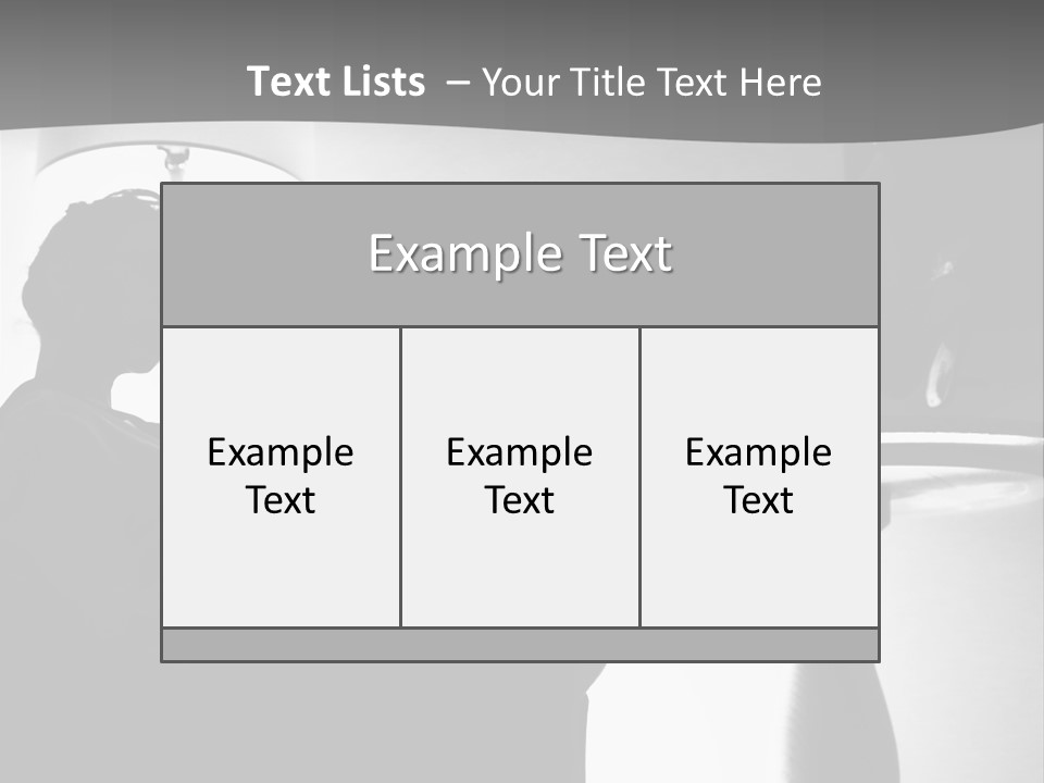 Table Eye Wear Success PowerPoint Template