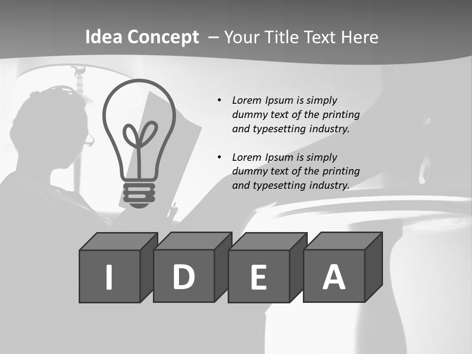 Table Eye Wear Success PowerPoint Template