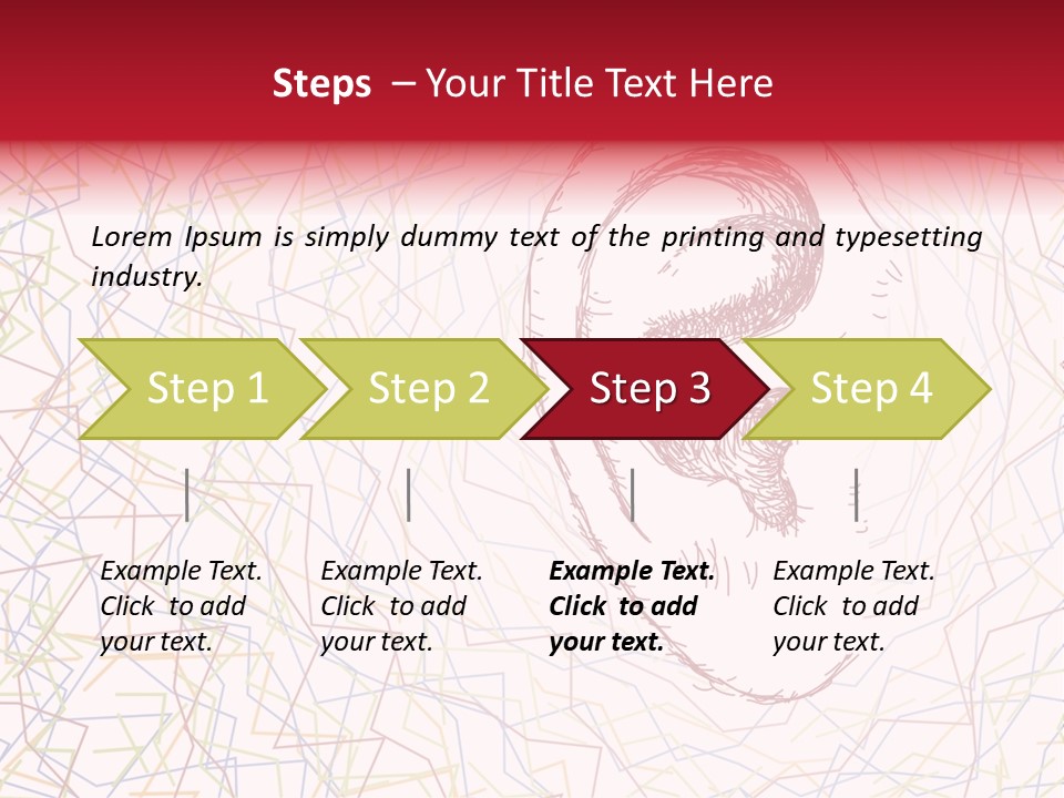 Design Illustration Sketch Ear PowerPoint Template