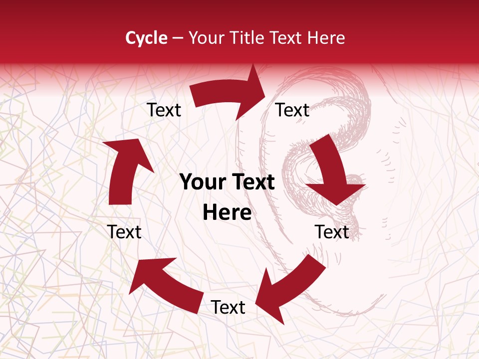 Design Illustration Sketch Ear PowerPoint Template