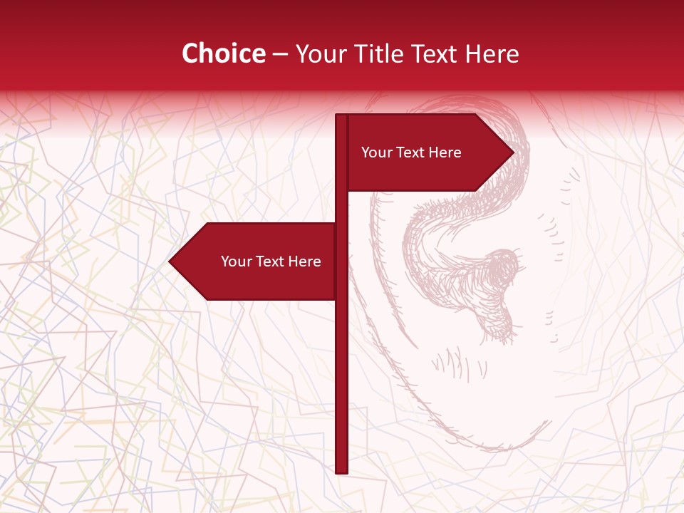 Design Illustration Sketch Ear PowerPoint Template