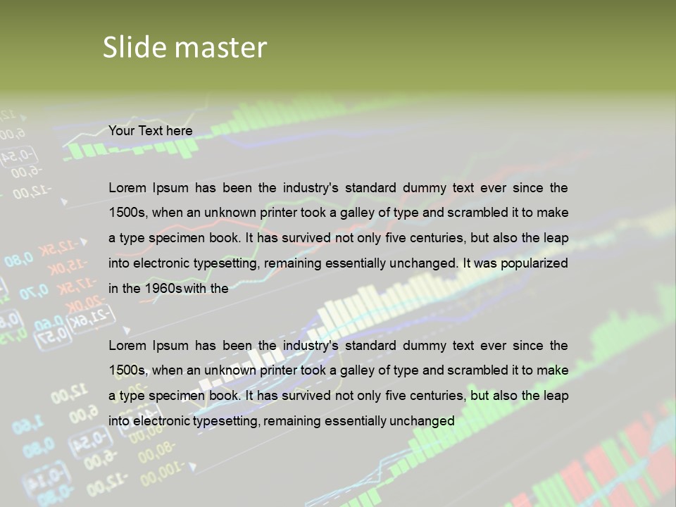 A Computer Screen With A Bunch Of Graphs On It PowerPoint Template