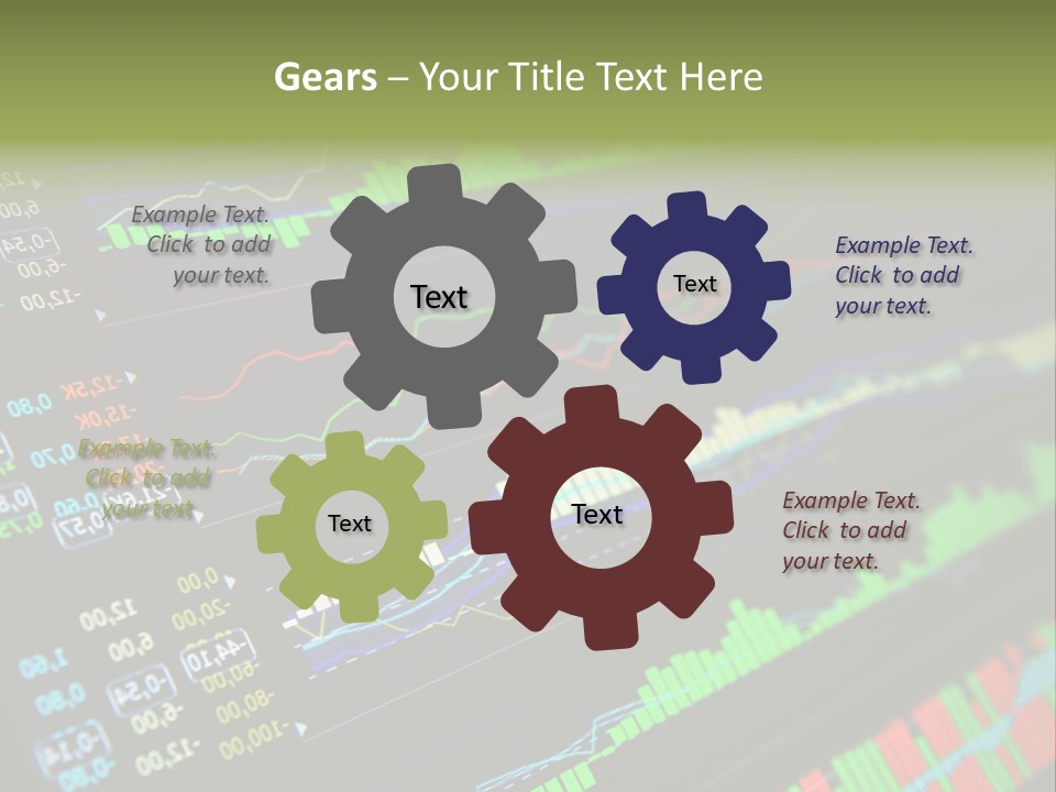 A Computer Screen With A Bunch Of Graphs On It PowerPoint Template