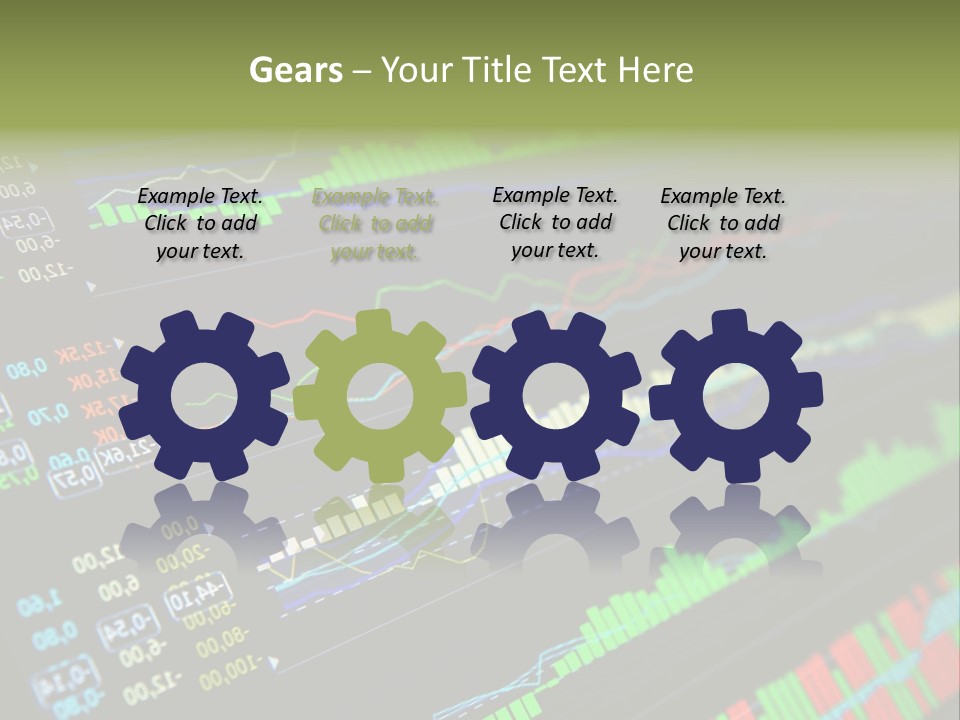 A Computer Screen With A Bunch Of Graphs On It PowerPoint Template