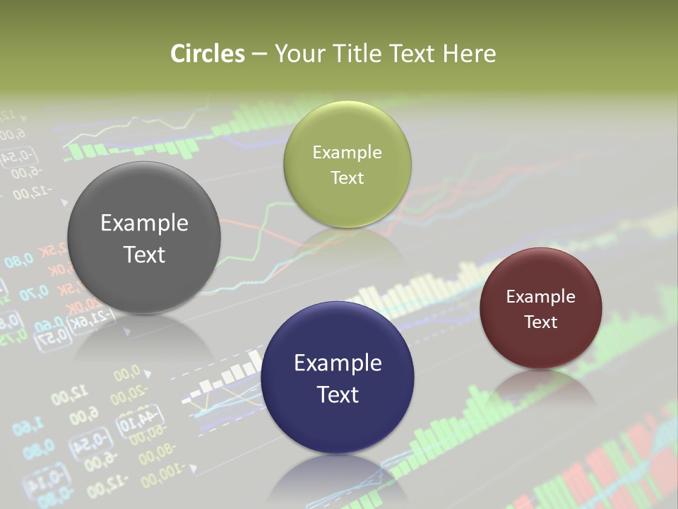 A Computer Screen With A Bunch Of Graphs On It PowerPoint Template