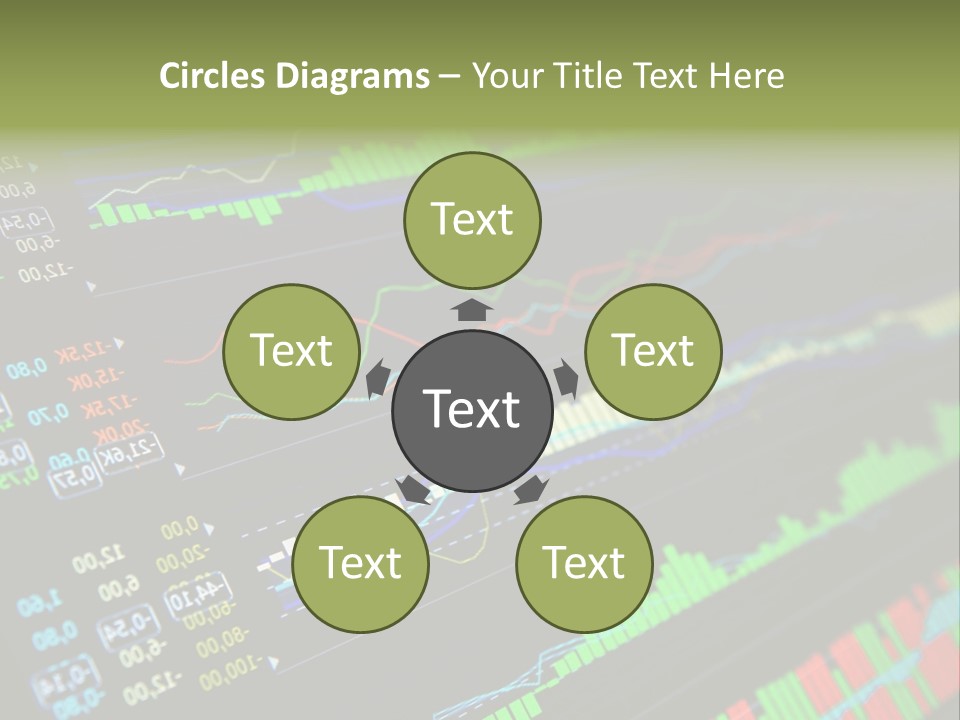 A Computer Screen With A Bunch Of Graphs On It PowerPoint Template