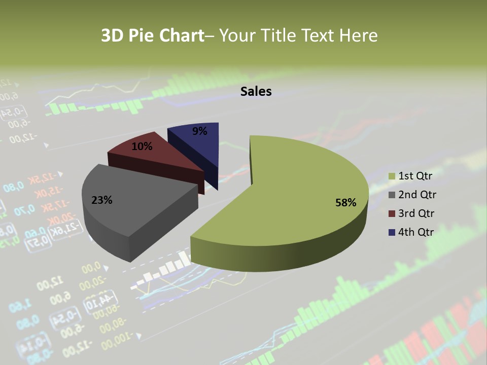 A Computer Screen With A Bunch Of Graphs On It PowerPoint Template