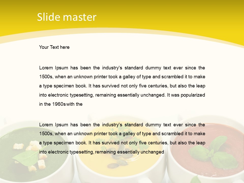 Fresh Bowl Green PowerPoint Template