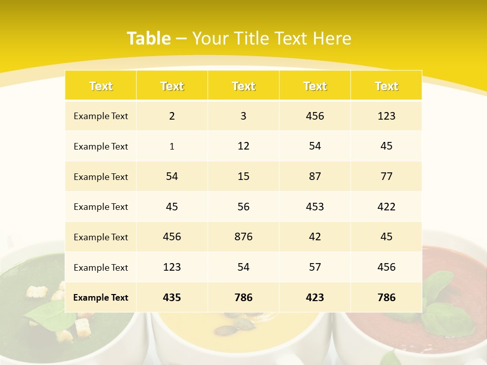 Fresh Bowl Green PowerPoint Template