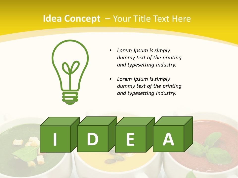 Fresh Bowl Green PowerPoint Template