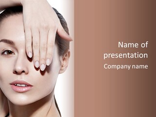 Woman Contact Fashion PowerPoint Template