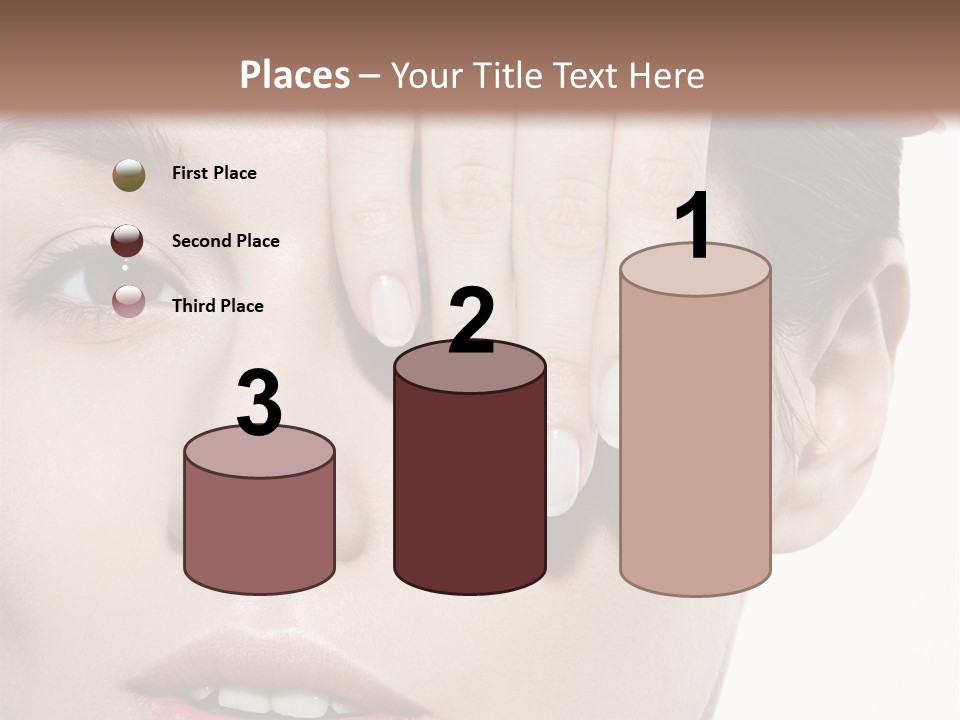 Woman Contact Fashion PowerPoint Template